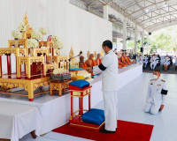 พิธีสวดพระพุทธมนต์ พระสงฆ์ถวายพระธรรมเทศนา 1 กัณฑ์ และรับพระ ... พารามิเตอร์รูปภาพ 2