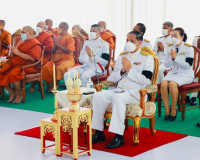 พิธีสวดพระพุทธมนต์ พระสงฆ์ถวายพระธรรมเทศนา 1 กัณฑ์ และรับพระ ... พารามิเตอร์รูปภาพ 3