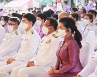 พุทธศาสนิกชนจังหวัดสุราษฎร์ธานีพร้อมใจทำบุญตักบาตรและปล่อยพั ... พารามิเตอร์รูปภาพ 5