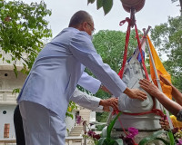 ผู้ว่าฯ สุราษฎร์ธานี เป็นประธานในพิธีปักหมายเขตวิสุงคามสีมา  ... พารามิเตอร์รูปภาพ 5