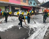 จิตอาสาพระราชทานร่วมพัฒนาทำความสะอาดตลาดศาลเจ้าและบริเวณลานว ... พารามิเตอร์รูปภาพ 9