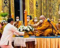 พิธีเวียนเทียน เนื่องในเทศกาลวันอาสาฬหบูชาและวันเข้าพรรษา ปร ... พารามิเตอร์รูปภาพ 7