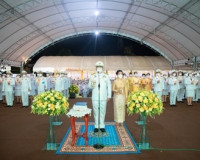 พสกนิกรสุราษฎร์ธานี ร่วมกันแสดงออกถึงความจงรักภักดี เทิดพระเ ... พารามิเตอร์รูปภาพ 6