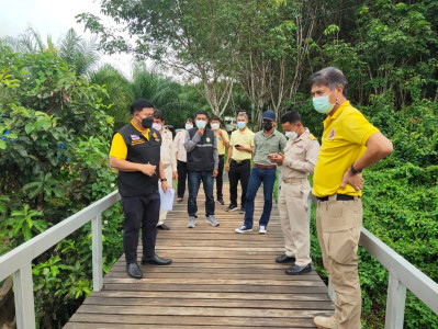 รองผู้ว่าสุราษฎร์ ลงพื้นที่ตรวจสถานที่ที่ขออนุญาตปลูกสร้างสิ ... พารามิเตอร์รูปภาพ 1