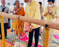 พิธีตัดหวายลูกนิมิตอุโบสถ ณ วัดควนนิยมราษฏร์รังสฤษฏ์ โดยได้ร ... พารามิเตอร์รูปภาพ 7