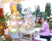 พ่อเมืองสุราษฎร์ธานี นำประชาชนและนักท่องเที่ยวร่วมพิธีชักพุ่ ... พารามิเตอร์รูปภาพ 2