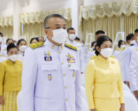 จังหวัดสุราษฎร์ธานี จัดพิธีวางพวงมาลาและถวายราชสดุดีพระบาทสม ... พารามิเตอร์รูปภาพ 3