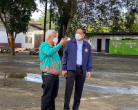 ผู้ว่าราชการจังหวัดสุราษฎร์ธานี ลงพื้นที่ตรวจสอบเหตุเพลิงไหม ... พารามิเตอร์รูปภาพ 9