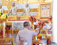 จังหวัดสุราษฎร์ธานีจัดพิธีตักบาตร-ฉลองพระใหม่ โครงการบรรพชาอ ... พารามิเตอร์รูปภาพ 1