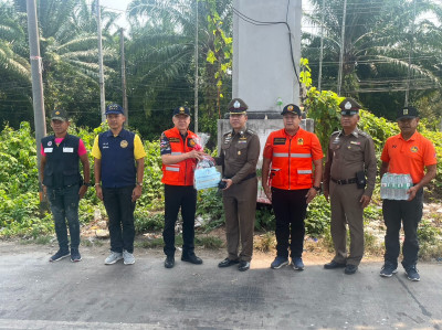 รองผู้ว่าราชการจังหวัดสุราษฎร์ธานี ลงพื้นที่ตรวจเยี่ยมให้กำล ... พารามิเตอร์รูปภาพ 1