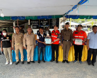 รองผู้ว่าราชการจังหวัดสุราษฎร์ธานี ลงพื้นที่ตรวจเยี่ยมให้กำล ... พารามิเตอร์รูปภาพ 6