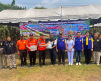 รองผู้ว่าราชการจังหวัดสุราษฎร์ธานี ลงพื้นที่ตรวจเยี่ยมให้กำล ... พารามิเตอร์รูปภาพ 17