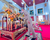 นายบันดาล สภิรชวาล เป็นประธานฝ่ายฆราวาส พิธีถวายภัตตาหารเพล  ... พารามิเตอร์รูปภาพ 3