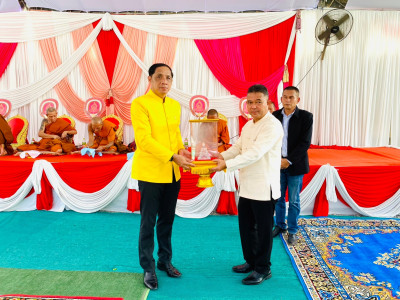 พิธีเปิด งานฉลองอุโบสถ ผูกพัทธสีมาปิดทอง ฝังลูกนิมิตของวัดบา ... พารามิเตอร์รูปภาพ 1