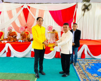 พิธีเปิด งานฉลองอุโบสถ ผูกพัทธสีมาปิดทอง ฝังลูกนิมิตของวัดบา ... พารามิเตอร์รูปภาพ 6