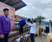 รองผู้ว่าราชการจังหวัดสุราษฎร์ธานี ร่วมให้กำลังใจนักกีฬาเทเบ ... พารามิเตอร์รูปภาพ 4