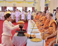 รองผู้ว่าราชการจังหวัดสุราษฎร์ธานี ร่วมถวายผ้ากฐินพระราชทาน  ... พารามิเตอร์รูปภาพ 6
