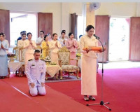 รองผู้ว่าราชการจังหวัดสุราษฎร์ธานี ร่วมถวายผ้ากฐินพระราชทาน  ... พารามิเตอร์รูปภาพ 7