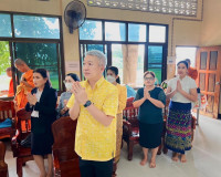 รองผู้ว่าราชการจังหวัดสุราษฎร์ธานี ร่วมพิธีเปิดสนามสอบธรรมสน ... พารามิเตอร์รูปภาพ 5