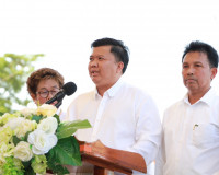 รองผู้ว่าฯสุราษฎร์ธานี ร่วมพิธีปล่อยขบวนแห่ผ้าขึ้นพระธาตุเจด ... พารามิเตอร์รูปภาพ 7