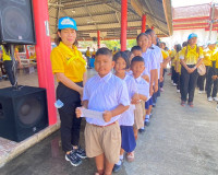 ประธานในพิธีเปิดกิจกรรมจิตอาสาพัฒนาวัดบางใบไม้ และกิจกรรมจิต ... พารามิเตอร์รูปภาพ 9