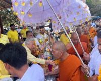 ประธานในพิธีการบรรจุพระบรมสารีริกธาตุและทอดผ้าป่าสามัคคี สมท ... พารามิเตอร์รูปภาพ 14