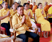 พุทธศาสนิกชนจังหวัดสุราษฎร์ธานีทุกหมู่เหล่า พร้อมใจร่วมพิธีเ ... พารามิเตอร์รูปภาพ 5