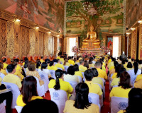 พุทธศาสนิกชนจังหวัดสุราษฎร์ธานีทุกหมู่เหล่า พร้อมใจร่วมพิธีเ ... พารามิเตอร์รูปภาพ 6