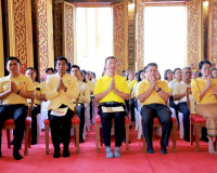 พุทธศาสนิกชนจังหวัดสุราษฎร์ธานีทุกหมู่เหล่า พร้อมใจร่วมพิธีเ ... พารามิเตอร์รูปภาพ 9