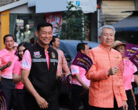 รองนายกรัฐมนตรีลงพื้นที่จังหวัดสุราษฎร์ธานีร่วมกิจกรรมรวมพลั ... พารามิเตอร์รูปภาพ 12