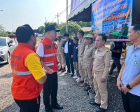 รองผู้ว่าราชการจังหวัดสุราษฎร์ธานี ลงพื้นที่ ตรวจเยี่ยมจุดตร ... พารามิเตอร์รูปภาพ 1