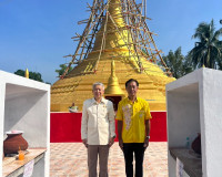 รองผู้ว่าราชการจังหวัดสุราษฎร์ธานี เป็นประธานงานพิธียกยอดพระ ... พารามิเตอร์รูปภาพ 2