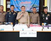 ผู้ว่าราชการจังหวัดสุราษฎร์ธานี นำทีมตำรวจ ป.ป.ส. แถลงผล &quot;ยุ ... พารามิเตอร์รูปภาพ 8