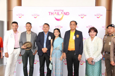 จังหวัดสุราษฎร์ธานีต้อนรับเที่ยวบินปฐมฤกษ์ VSV5352 บินตรงจาก ... พารามิเตอร์รูปภาพ 1