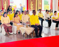 พุทธศาสนิกชนชาวสุราษฎร์ธานีร่วมเจริญพระพุทธมนต์เฉลิมพระเกียร ... พารามิเตอร์รูปภาพ 5