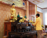 จังหวัดสุราษฎร์ธานีจัดพิธีทำบุญตักบาตรโครงการบรรพชาอุปสมบทเฉ ... พารามิเตอร์รูปภาพ 1