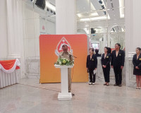 รองผู้ว่าราชการจังหวัดสุราษฎร์ธานี กล่าวต้อนรับ ร้อยโท ชวัช  ... พารามิเตอร์รูปภาพ 3
