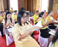 พุทธศาสนิกชนชาวสุราษฎร์ธานีทุกหมู่เหล่าร่วมเจริญพระพุทธมนต์เ ... พารามิเตอร์รูปภาพ 14