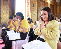 พุทธศาสนิกชนชาวสุราษฎร์ธานีทุกหมู่เหล่าร่วมเจริญพระพุทธมนต์เ ... พารามิเตอร์รูปภาพ 16