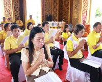 พุทธศาสนิกชนชาวสุราษฎร์ธานีทุกหมู่เหล่าร่วมเจริญพระพุทธมนต์เ ... พารามิเตอร์รูปภาพ 17