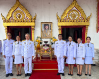 รองผู้ว่าราชการจังหวัดสุราษฎร์ธานี ร่วมพิธีถวายผ้ากฐินพระราช ... พารามิเตอร์รูปภาพ 9