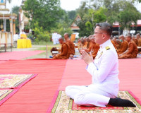 พระภิกษุสงฆ์ทั้งไทยและต่างชาติกว่า 500 รูป ธุดงผ่านจังหวัดสุ ... พารามิเตอร์รูปภาพ 16