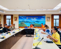 จังหวัดสุราษฎร์ธานีร่วมประชุมทางไกลเพื่อติดตามสถานการณ์และรั ... พารามิเตอร์รูปภาพ 1