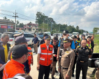 รองผู้ว่าราชการจังหวัดสุราษฎร์ธานี ลงพื้นที่ตรวจสอบจุดเกิดอุ ... พารามิเตอร์รูปภาพ 6