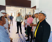 รองผู้ว่าราชการจังหวัดสุราษฎร์ธานี ลงพื้นที่เร่งรัดการก่อสร้ ... พารามิเตอร์รูปภาพ 9