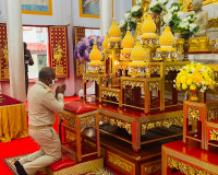 รองผู้ว่าราชการจังหวัดสุราษฎร์ธานี เป็นประธานในพิธีถวายภัตตา ... พารามิเตอร์รูปภาพ 2