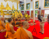 รองผู้ว่าราชการจังหวัดสุราษฎร์ธานี เป็นประธานในพิธีถวายภัตตา ... พารามิเตอร์รูปภาพ 5