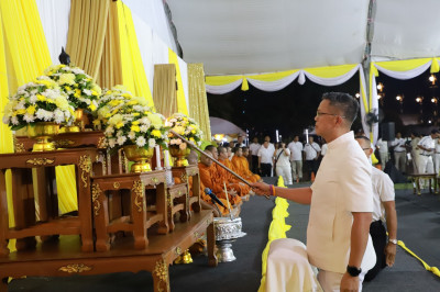 จังหวัดสุราษฎร์ธานี ประกอบพิธีสมโภชพระบฏและผ้าห่มพระธาตุศรีส ... พารามิเตอร์รูปภาพ 1