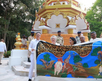 ชาวจังหวัดสุราษฎร์ธานีพร้อมใจร่วมขบวนแห่ผ้าห่มพระธาตุศรีสุรา ... พารามิเตอร์รูปภาพ 18