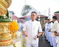 จังหวัดสุราษฎร์ธานีจัดพิธีบวงสรวงศาลหลักเมือง ส่งเสริมประเพณ ... พารามิเตอร์รูปภาพ 2
